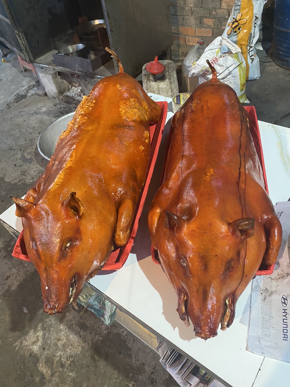 Heo quay nguyên con tại Hoài Mỹ Bình Định