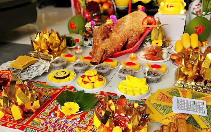 Heo quay cúng tất niên