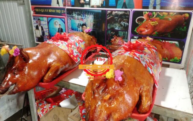 heo quay nguyên con xã mỹ thành